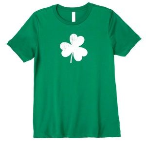St. Patrick's Day 3 Leaf White Clover Shamrock  T-Shirt, brand-new never worn!